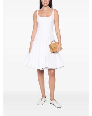 Jacquemus Agave Panelled Flared Mini Dress - White