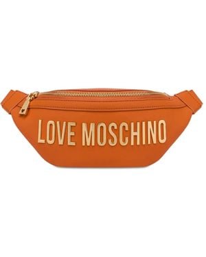 Love Moschino Logo-Lettering Belt Bag - Orange