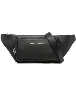 Karl Lagerfeld Gürteltasche mit Reißverschluss - Schwarz
