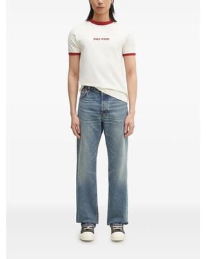 Fiorucci ハート グラフィックジーンズ - ブルー