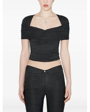 MISBHV Draped Top - Black