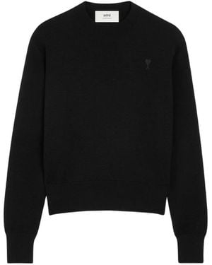 Ami Paris Pullover Mit Ami De Coeur-Logo - Schwarz