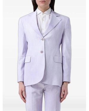 Ermanno Scervino Single-Breasted Blazer - Purple