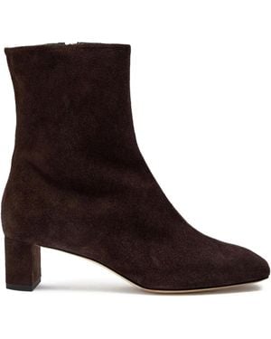 Aeyde Botas Millie Con Tacón Grueso De 45 Mm - Marrón