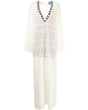 Macgraw Mythology Cotton Maxi Dress - White