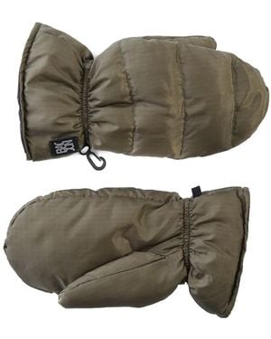 Bacon Fäustlinge mit Logo-Patch - Grau