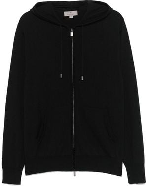 Canali Zip-Up Hoodie - Black