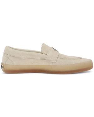 Vans Skate Suede Peace-Sign Loafers - White