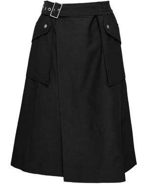 3.1 Phillip Lim Belted Midi Skirt - Black