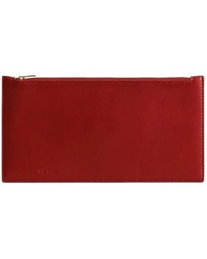 Yu Mei Hannah Envelope Clutch Bag - Red