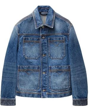 Versace Denim Blouson - Blue