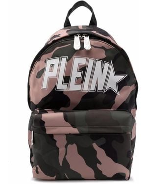 Philipp Plein カモフラージュ バックパック - ブラック