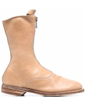 Guidi Bottines 310 À Zips - Marron