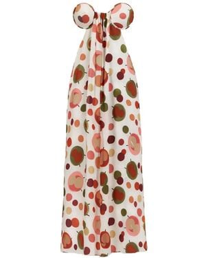 Adriana Degreas Strapless Slit Midi Dress - White