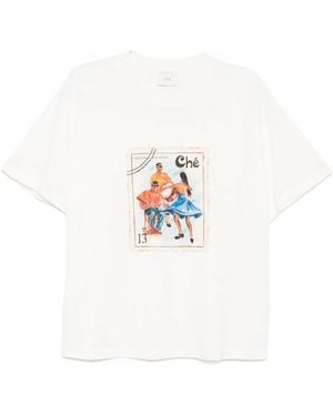 CHE Camiseta Santiago con sello - Blanco