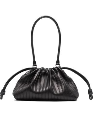Loewe Mittelgroßes Flamenco Pleats Portemonnaie Aus Nappalammleder - Schwarz