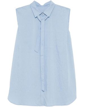 JNBY Camicia Smanicata Gessata - Blu