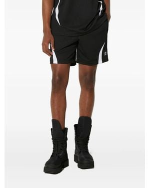 adidas パネル ショートパンツ - ブラック