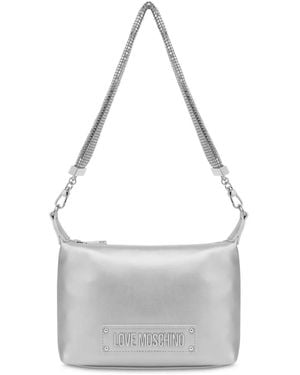 Love Moschino ロゴ ショルダーバッグ - グレー
