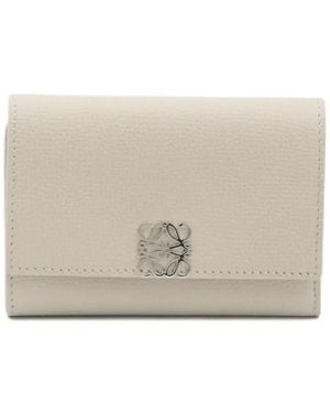 Loewe Anagram Leather Wallet - ナチュラル