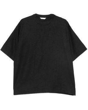 Hevò Crew-Neck Short-Sleeve T-Shirt - Black