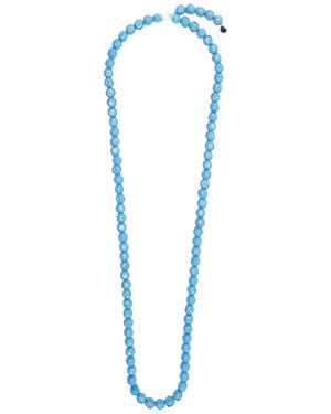 Jil Sander Collar Ancestor Moon Con Cuentas - Azul