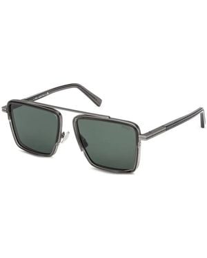 ZEGNA Square-Frame Sunglasses - Green