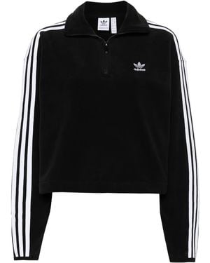 adidas ハーフジップ スウェットシャツ - ブラック