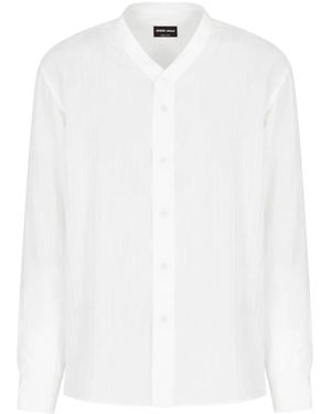Giorgio Armani Camicia Plissettata - Bianco