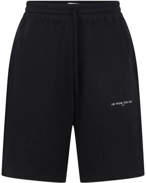 ih nom uh nit Logo-Print Track Shorts - Blue