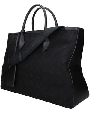 Ferragamo Jacquard Tote Bag - Black