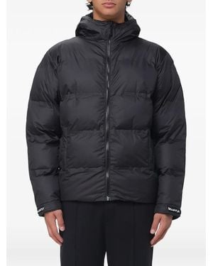 DISCLAIMER Graffiti-Print Puffer Jacket - Grey