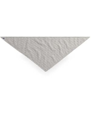 Polo Ralph Lauren Cable-Knit Triangle Scarf - White