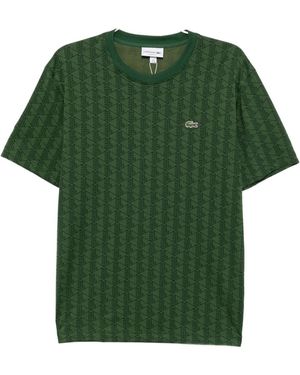 Lacoste Camiseta con logo bordado - Verde