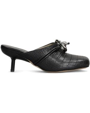 OTTANGE 75Mm Leather Mules - Black