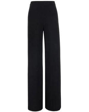 Norma Kamali Bias High-Waisted Palazzo Pants - Black