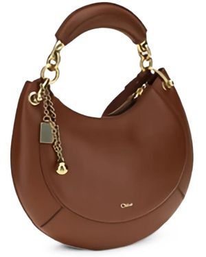 Chloé ジップ ショルダーバッグ - ブラウン