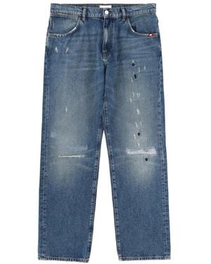 AMISH Jean À Effet Usé - Blue