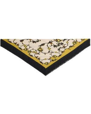 La DoubleJ Fular 90 Reversible Con Flecos - Multicolor