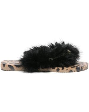Havaianas X Dolce&Gabbana Leopard Flip-Flops - Black