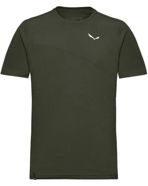 Salewa Logo-Print T-Shirt - Green