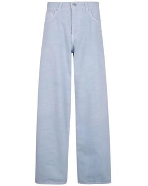 Haikure Logo-Patch Wide-Leg Jeans - Blue