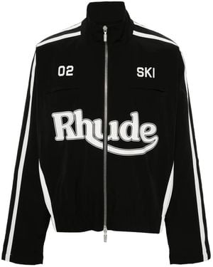 Rhude Logo-Print Jacket - Black
