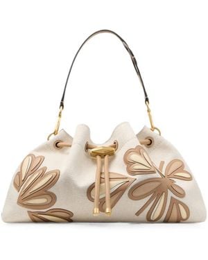 Jimmy Choo Sac Porté Épaule Cinch Médium - Natural