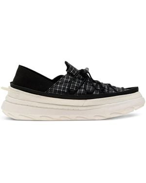 Merrell Grid-Pattern Zip Trainers - Black