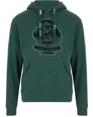 APRÈS SURF Logo-Print Hoodie - Green
