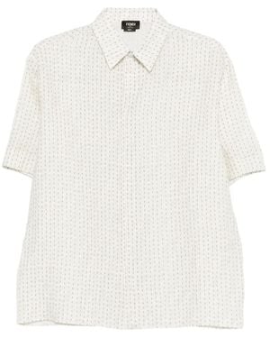 Fendi Striped Shirt - White