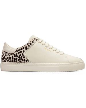 Axel Arigato Clean 90 Leopard-Print Sneakers - White