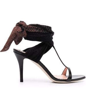 Missoni Tie-fastening Leather Sandals - Black