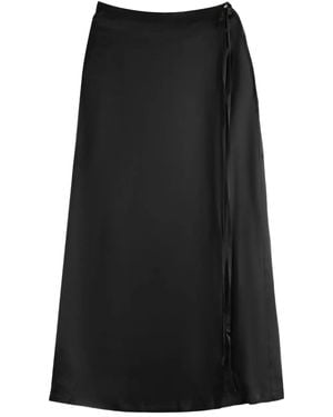 Atelier New York Tie-Wrap Skirt - Black